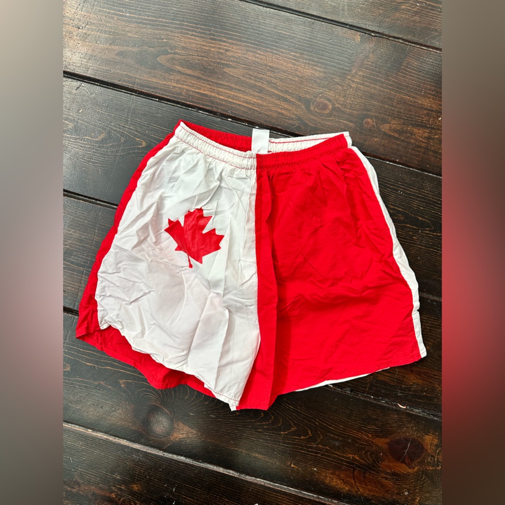 Canada Flag Running Shortd